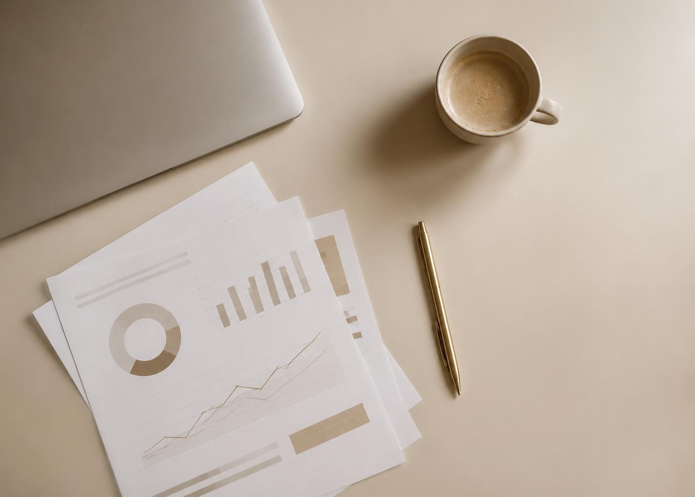 Documents de travail sur un bureau